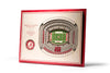 Alabama Crimson Tide 5-Layer Stadium Views 3D Wall Art Of Bryant-Denny Stadium Office