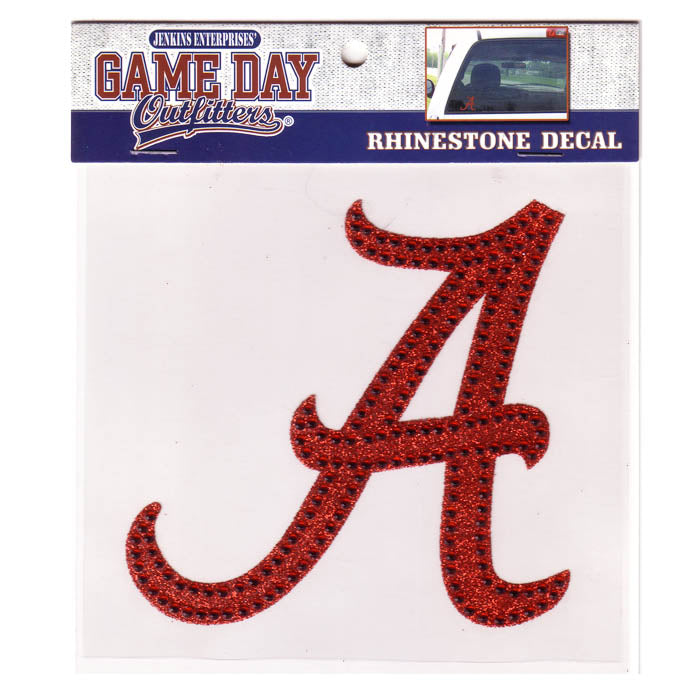 Alabama Crimson Tide Rhinestone Bling Window Decal Sticker