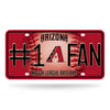 Arizona Diamondbacks #1 Fan Car Truck Tag License Plate Mlb Baseball Metal Sign