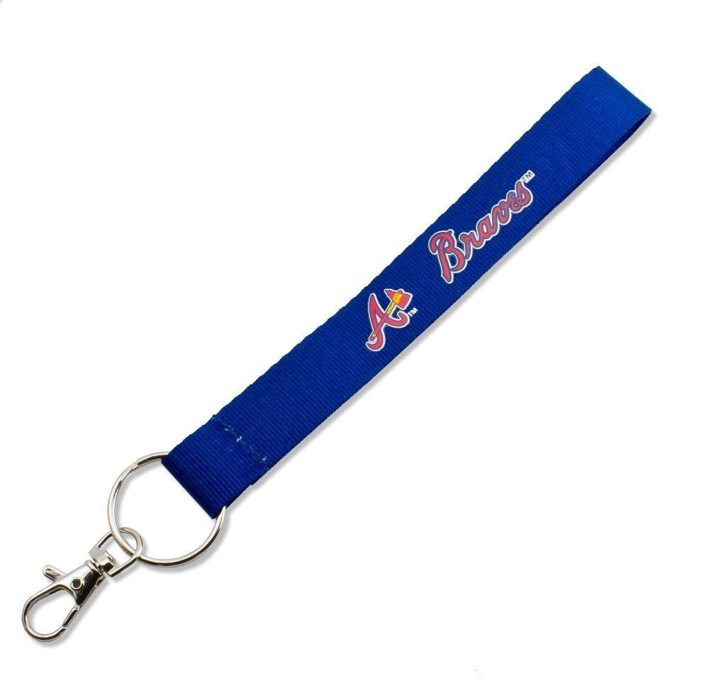 Aminco Wristlet Lanyard Keychain MLB Baseball 9 Key Ring Pick Your Team Souvenirs Milwaukee Brewers