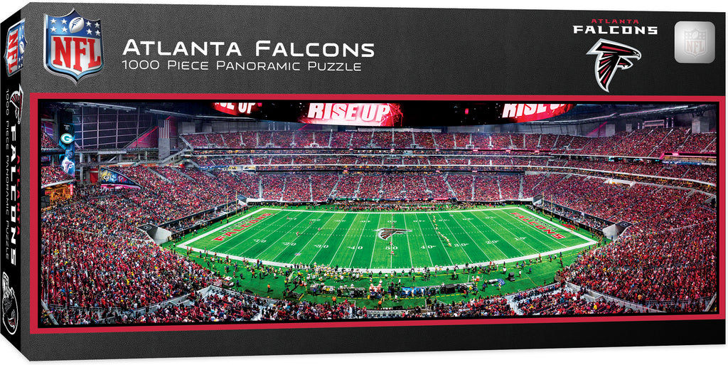 Atlanta Falcons Stadium Panoramic Jigsaw Puzzle NFL 1000 Pc Georgia Dome