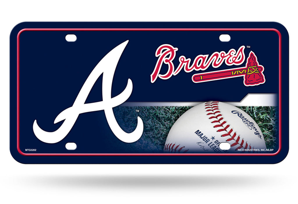 Atlanta Braves License Plate Mlb Baseball Metal