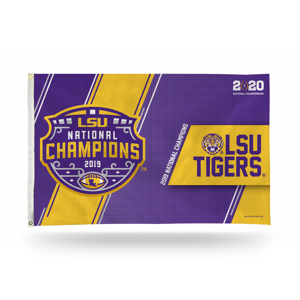 LSU Tigers 2019 National Champioins 3' x 5' Banner Flag