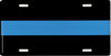 Police Thin Blue Line Aluminum Car Truck Tag License Plate Law To Serve & Protect