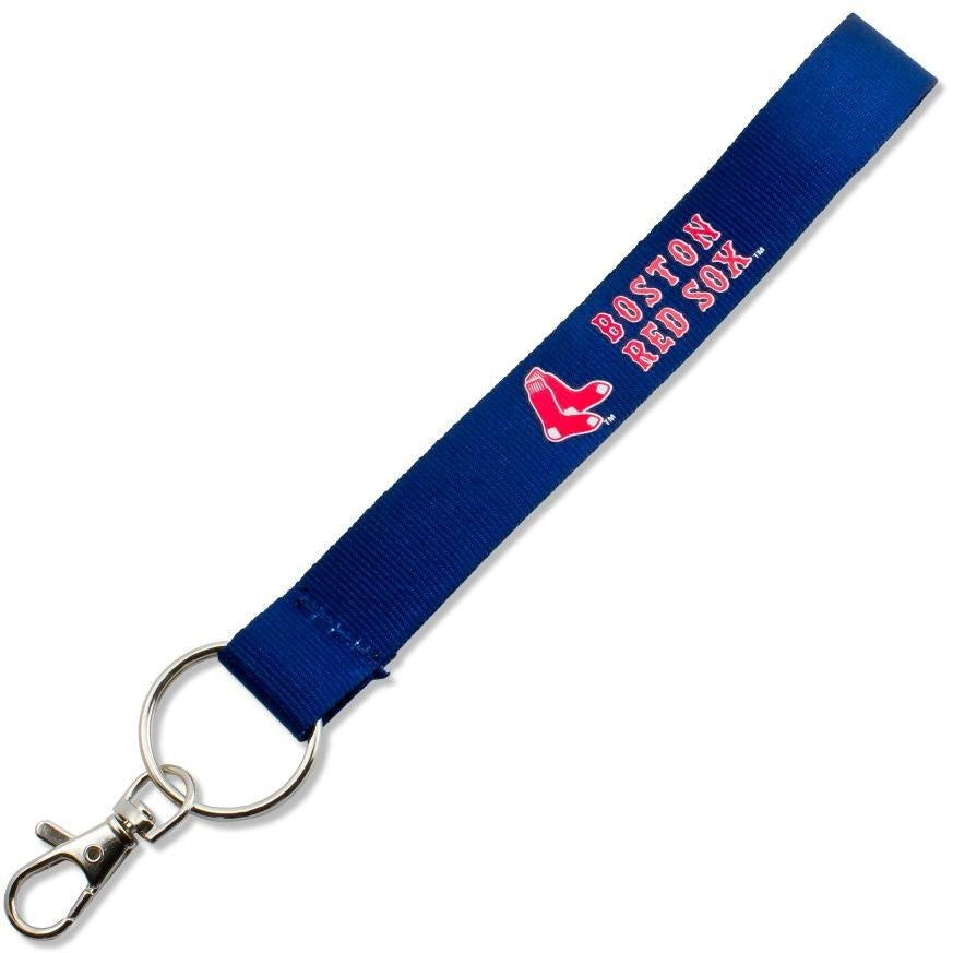 Wristlet Lanyard Keychain MLB Baseball 9 Key Ring Pick Your Team Souvenirs Boston Red Sox