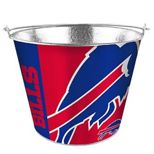 NFL Aluminum Bucket 5 QT Drink Party Pail Ice Metal  - Choose Your Team