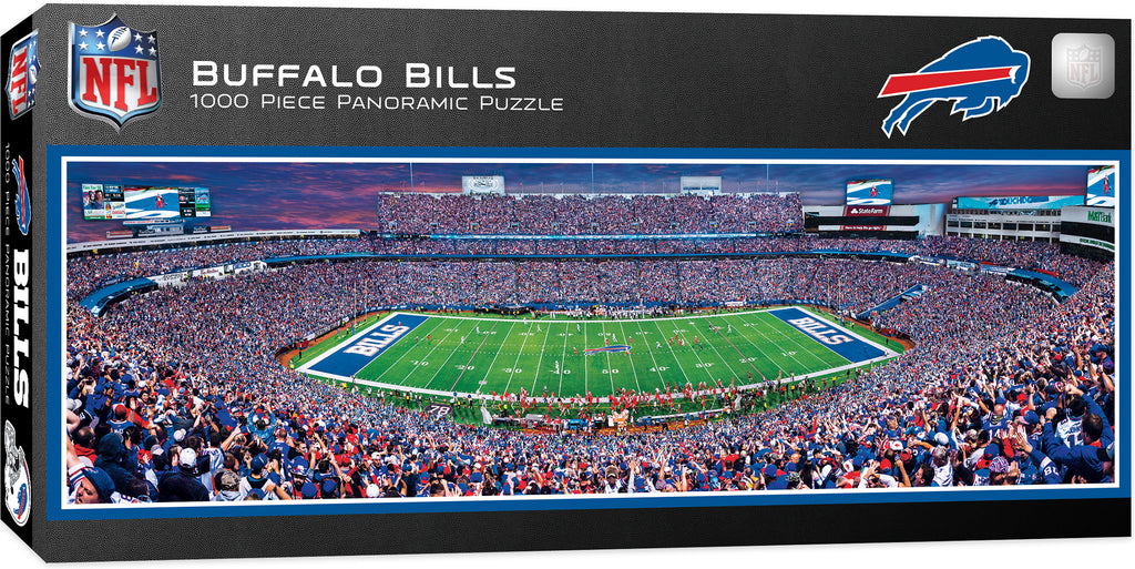 Buffalo Bills Stadium Panoramic Jigsaw Puzzle Nfl 1000 Pc