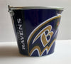 NFL Aluminum Bucket 5 QT Drink Party Pail Ice Metal  - Choose Your Team