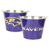 NFL Aluminum Bucket 5 QT Drink Party Pail Ice Metal  - Choose Your Team