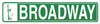 Broadway Street Sign 24