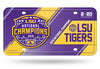 LSU Tigers 2019 National Champions metal car tag truck tag license plate