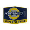 Chevrolet Super Service Metal Sign w/ Thermometer 14 X 10