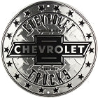 Chevrolet Logo License Plate Black Embossed