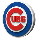 Chicago Cubs 3D Foam Wall Logo Round Sign Fan Mancave Office Sports Mlb Room