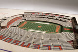 Clemson Tigers 5-Layer Stadium Views 3D Wall Art Of Memorial Stadium Office