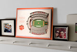 Clemson Tigers 5-Layer Stadium Views 3D Wall Art Of Memorial Stadium Office
