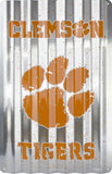 Clemson Tigers Corrugated Metal Sign 12