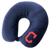 Cleveland Indians Applique Travel Neck Pillow Team Logo Color Snap Closure Polyester Mlb