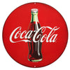 Coca-Cola Bottle Round Embossed Tin 12