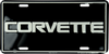 Corvette License Plate Metal Chevrolet Sign Embossed Car Truck Auto Racing