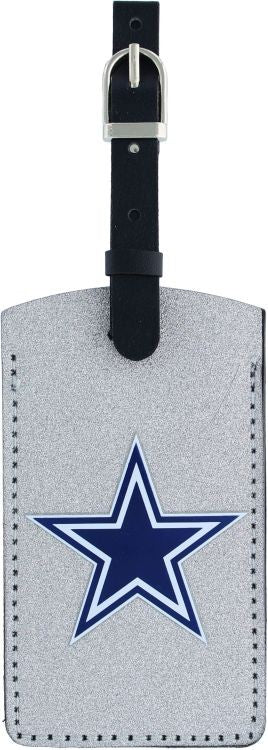 DALLAS COWBOYS SPARKLE BAG TAG FOOTBALL LUGGAGE NFL ID INFORMATION TRAVEL