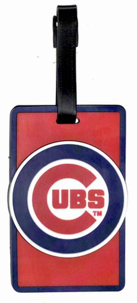 CHICAGO CUBS SOFT BAG TAG BASEBALL LUGGAGE MLB ID INFORMATION TRAVEL