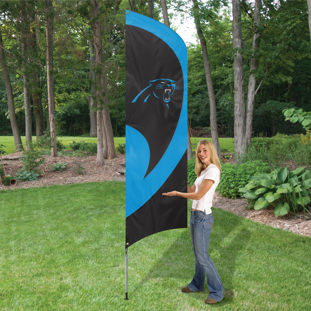 CAROLINA PANTHERS 8.5 FOOT TALL TEAM FLAG
