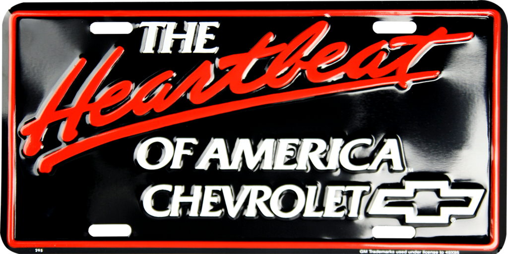 Chevrolet The Heartbeat of America License Plate