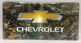 Chevrolet Logo Camo License Plate