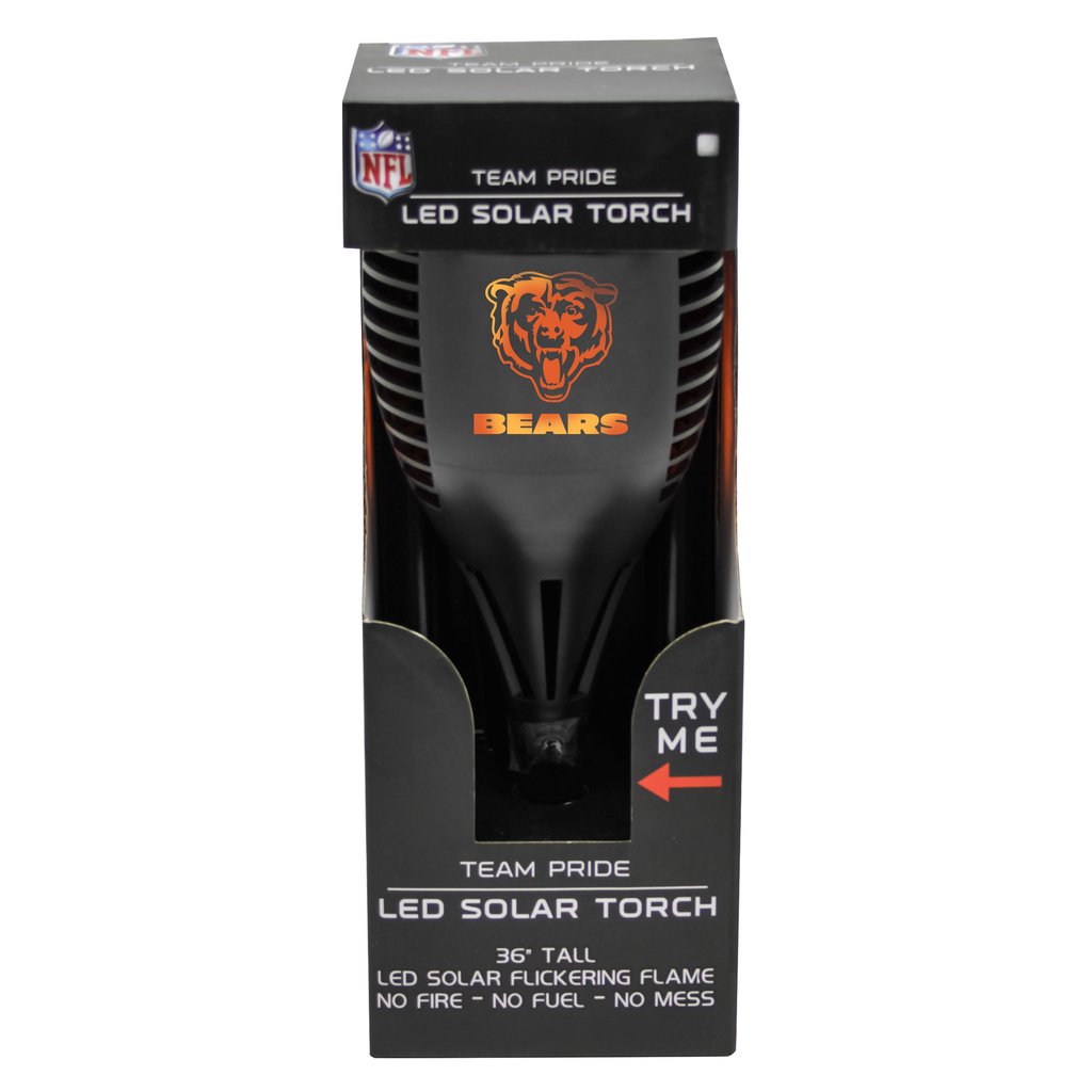 Chicago Bears LED Solar Flickering Torch 36"