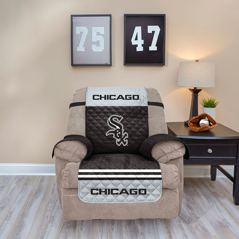 Chicago White Sox Furniture Protector Recliner Cover Reversible
