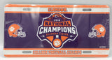 Clemson Tigers 2018 National Champions Car Truck Tag License Plate Football Sign