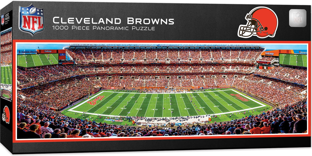 CLEVELAND BROWNS STADIUM PANORAMIC JIGSAW PUZZLE NFL 1000 PC