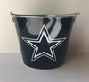 NFL Aluminum Bucket 5 QT Drink Party Pail Ice Metal  - Choose Your Team