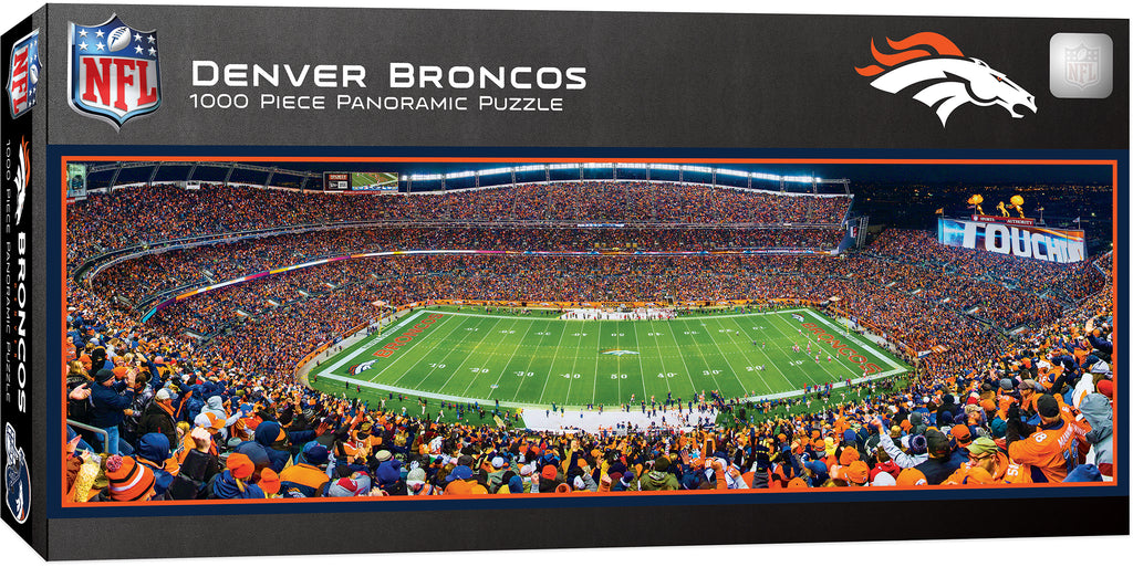 Denver Broncos Sports Authority Stadium Panoramic Jigsaw Puzzle Nfl 1000 Pc