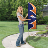 Denver Broncos 6 Foot Tall Swooper Double Sided Team Flag