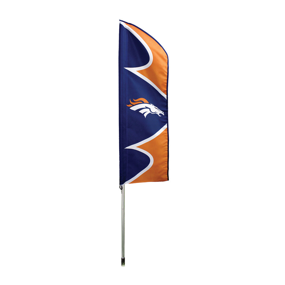 Denver Broncos 6 Foot Tall Swooper Double Sided Team Flag
