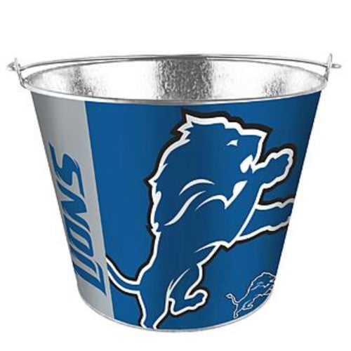 NFL Aluminum Bucket 5 QT Drink Party Pail Ice Metal  - Choose Your Team