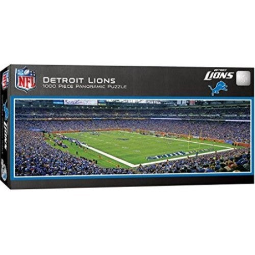 Detroit Lions Sports Authority Stadium Panoramic Jigsaw Puzzle Nfl 1000 Pc