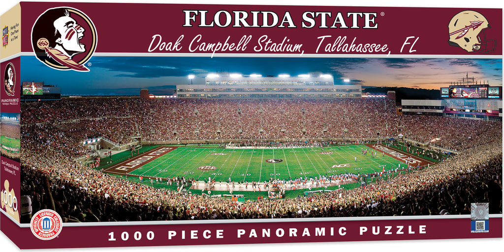 FLORIDA STATE SEMINOLES STADIUM PANORAMIC JIGSAW PUZZLE 1000 PC DOAK CAMPBELL