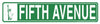 Fifth Avenue Street Sign 24