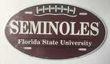 Florida State Seminoles Car Tag Oval Football License Plate