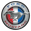 FORD MUSTANG ROUND METAL SIGN 12