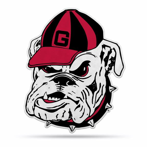 Georgia Bulldogs Mascot Head Shaped Felt Pennant