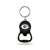 Georgia Bulldogs Carbon Fiber Keychain Bottle Opener