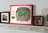Georgia Bulldogs 5-Layer Stadium Views 3D Wall Art Of Sanford Stadium Office