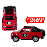 GEORGIA BULLDOGS TEAM TRUCKS PULL BACK ACTION DIE CAST COLLECTIBLE UNIVERSITY TOY