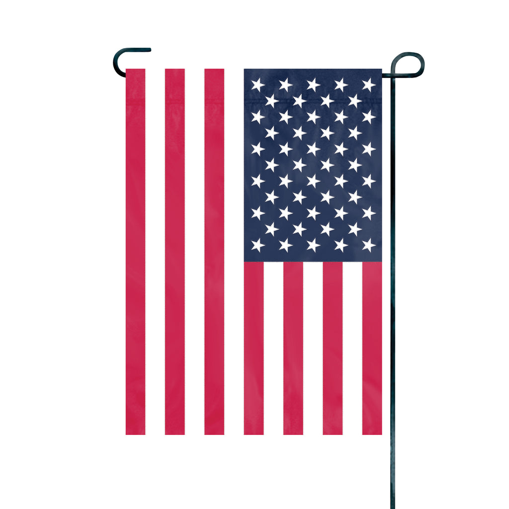 USA Garden Flag Applique Embroidered 18" x 12.5"