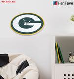 Green Bay Packers 3D Foam Wall Clock  Den Office Mancave Sports Room Logo