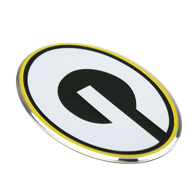 Green Bay Packers Color Team Emblem Aluminum Auto Laptop Sticker Decal Embossed